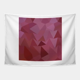 Antique Fuchsia Abstract Low Polygon Background Tapestry