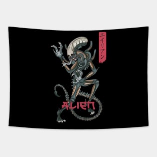 Japanese Xenomorph Tapestry