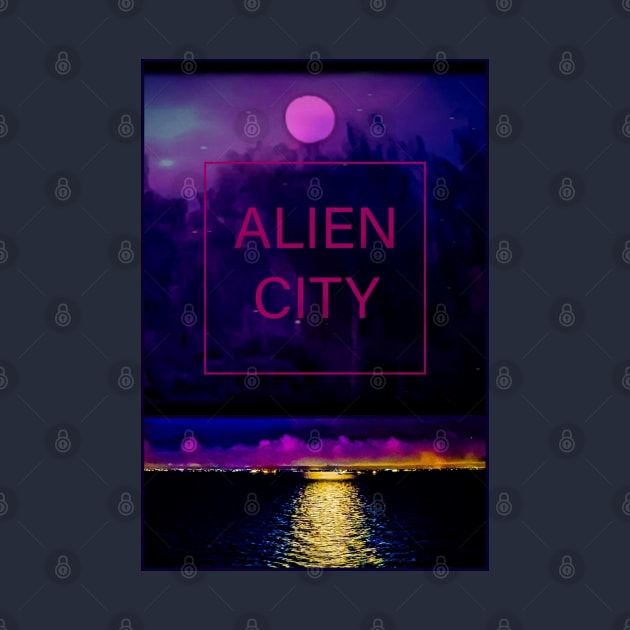 Moon City Poster by NIZAM RECORDS 