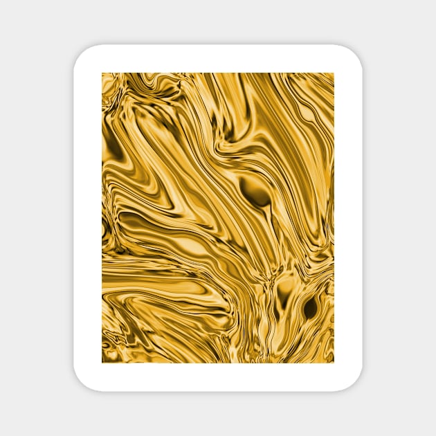 Golden marble Magnet by Tshirtstory