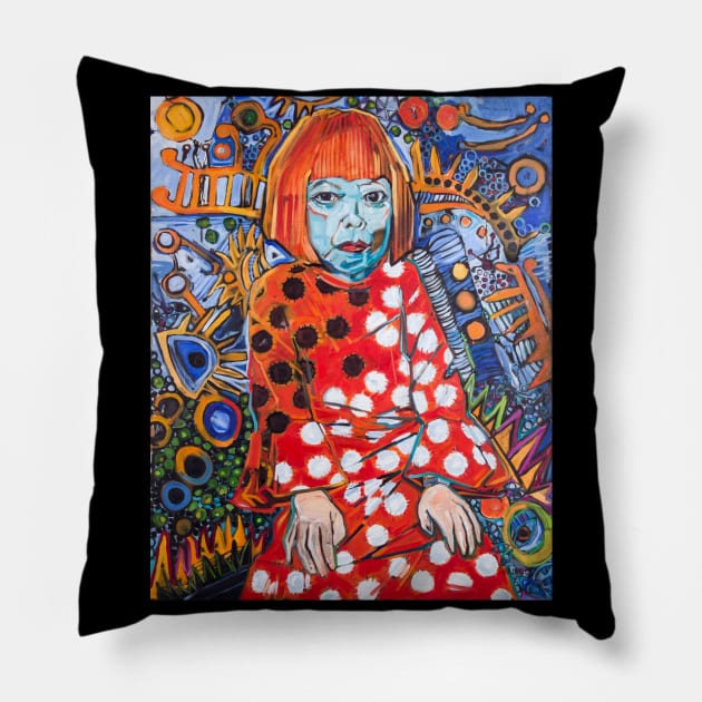 Yayoi Kusama Pillow by Beck Lane