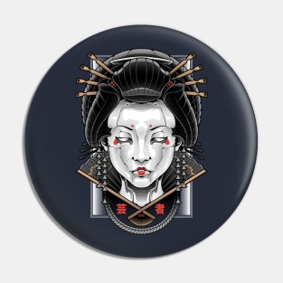 Mecha Geisha Pin