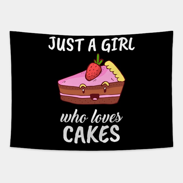 Just A Girl Who Loves Cakes Tapestry by TheTeeBee