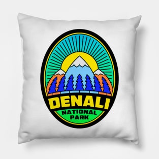 DENALI NATIONAL PARK ALASKA MOUNTAINS NATURE HIKING Pillow