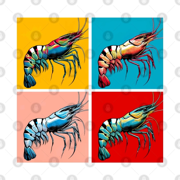 Pop Freshwater Shrimp - Cool Aquarium Fish by PawPopArt