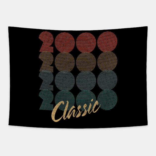 2000 - Retro Vintage Classic Birthday Gift Tapestry by ReneeCummings