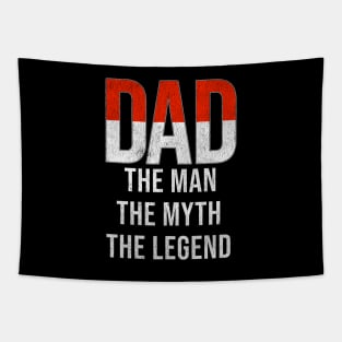 Monacan Dad The Man The Myth The Legend - Gift for Monacan Dad With Roots From Monacan Tapestry