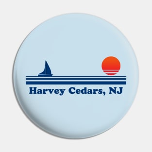 Harvey Cedars, NJ - Sailboat Sunrise Pin