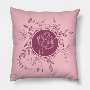 Happy Women's Day March 8 Pillow