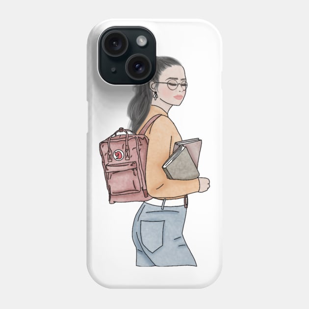 School girl (3) Phone Case by piscoletters