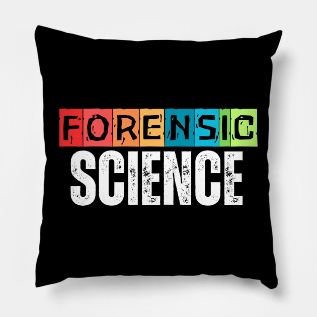 Forensic Science Pillow by Inktopolis