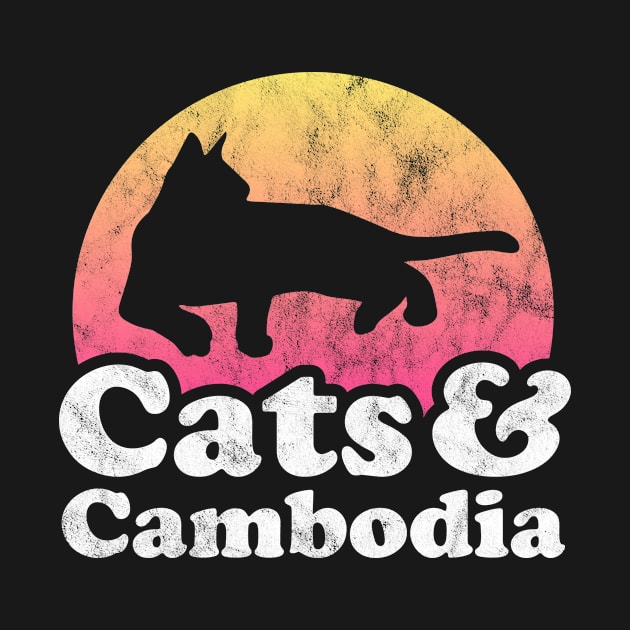 Cats and Cambodia Gift for Men, Women, Kids by JKFDesigns