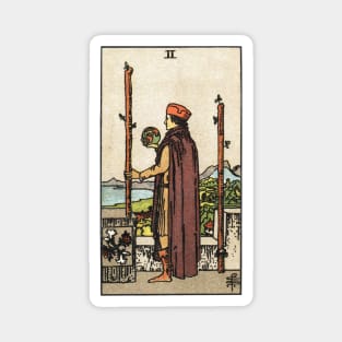 TWO OF WANDS Magnet