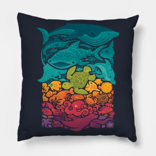 Aquatic Spectrum Pillow