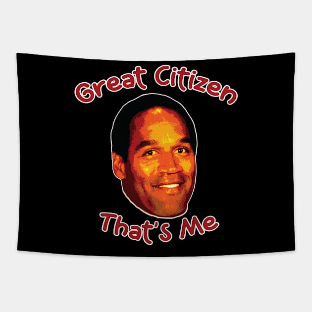 Great Citizen OJ Simpson Tapestry by Trendsdk