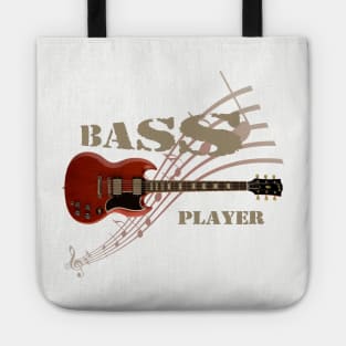 bass player Guitar Tote