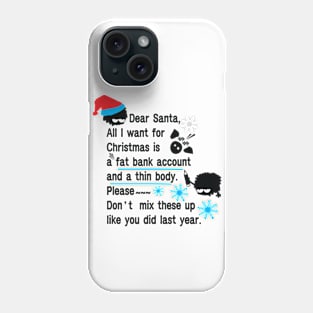 Funny New Year resolutions Phone Case