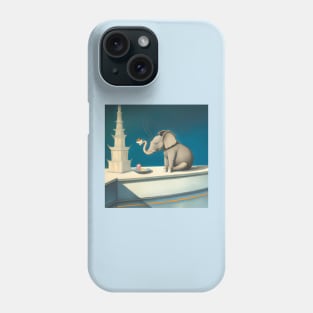 Blue Elephant Eating Cake Phone Case