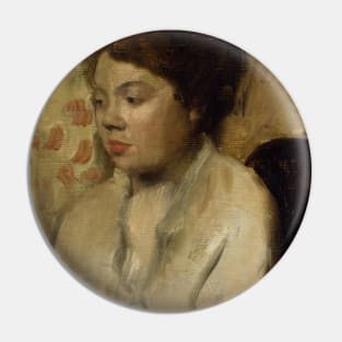 Portrait of a Young Woman by Edgar Degas Pin