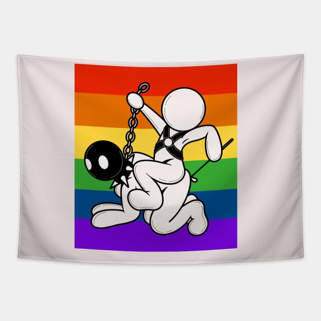 Ride With Pride Tapestry by CandyAndy24