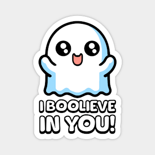 I Boolieve In You! Cute Motivational Ghost Pun Magnet