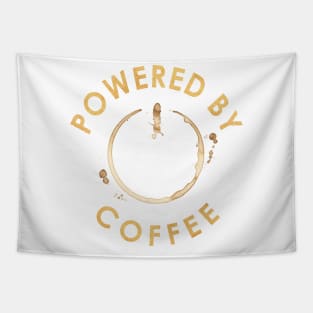 POWERED BY COFFEE Tapestry