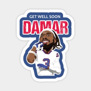 GET WELL SOON DAMAR Magnet