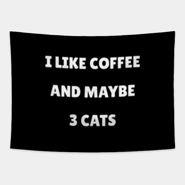 Coffee and Cats Tapestry by UnrealArtDude