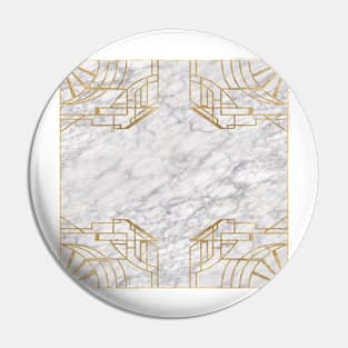 Elegant Marble - Art Deco Blanc Pin