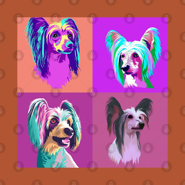 Chinese Crested Pop Art - Dog Lover Gifts by PawPopArt