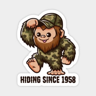 Bigfoot Hiding Since 1958 Magnet