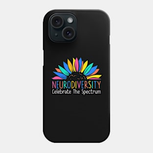 Neurodiversity the spectrum Brain Autism Awareness Phone Case