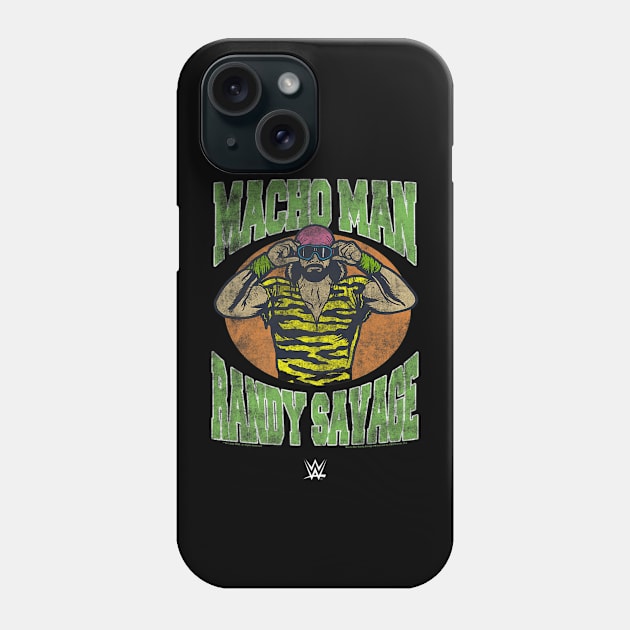 Macho Man Randy Savage Cartoon Phone Case by Holman