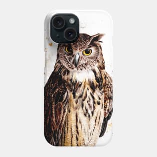 Owl Watercolor Phone Case