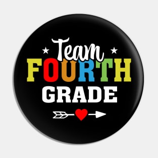 Team Fourth Grade Pin