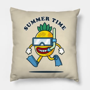 Summer Pineapple Diving Pillow