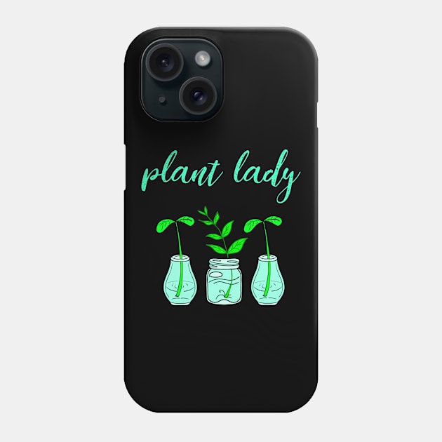 Plant lady. Think green. Be eco. Environmental protection. Protect, don't destroy. Little precious plants in glass jars. Ecology. Nature lover. Phone Case by IvyArtistic