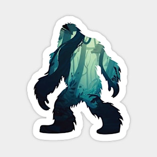 Dark Forest Bigfoot Magnet