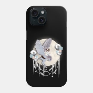 A CAT AND AN OWL, KINDRED SPIRITS MOON DROP FLIGHT Phone Case