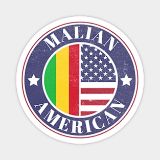 Proud Malian-American Badge - Mali Flag Magnet