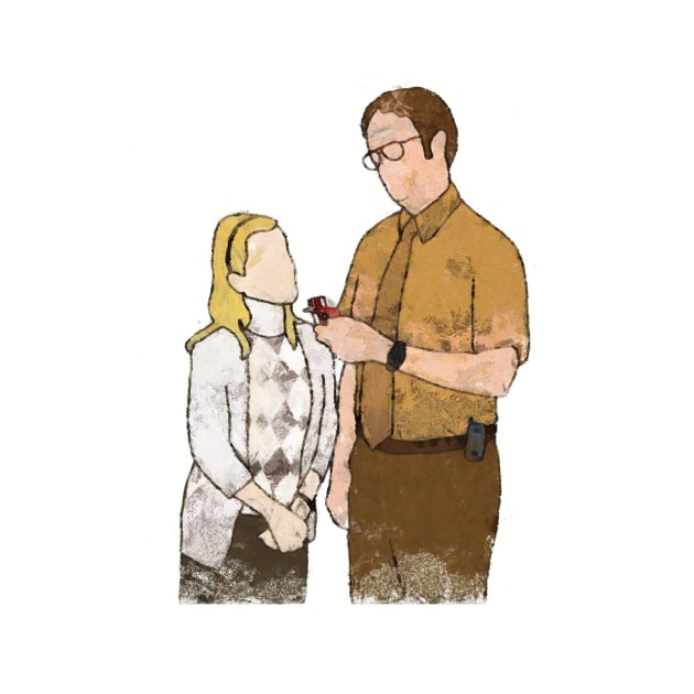 the office angela and dwight dunder mifflin by truefriend