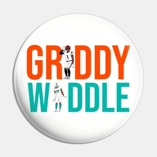 Yellow griddy and waddle Pin