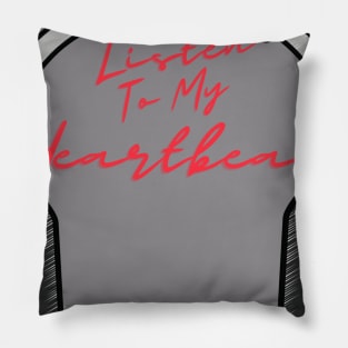 Listen to my Heartbeat [Earphone] Pillow