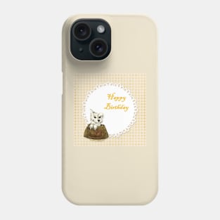 west highland white terrier happy birthday Phone Case