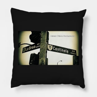 La Brea Avenue & Centinela Avenue, Inglewood, California by Mistah Wilson Pillow