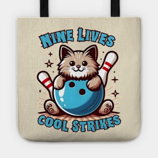 Bowling cat Tote