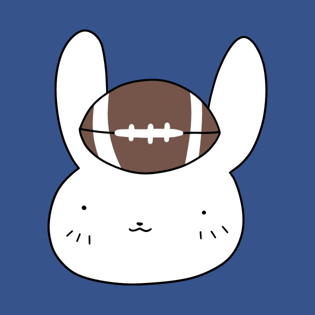 Football Bunny Face by saradaboru