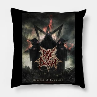 Day of Doom Descent of Humanity Pillow