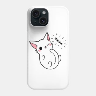 cute cat meow Phone Case