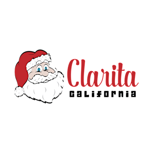 Santa Clarita California Christmas Holiday Claus Design T-Shirt